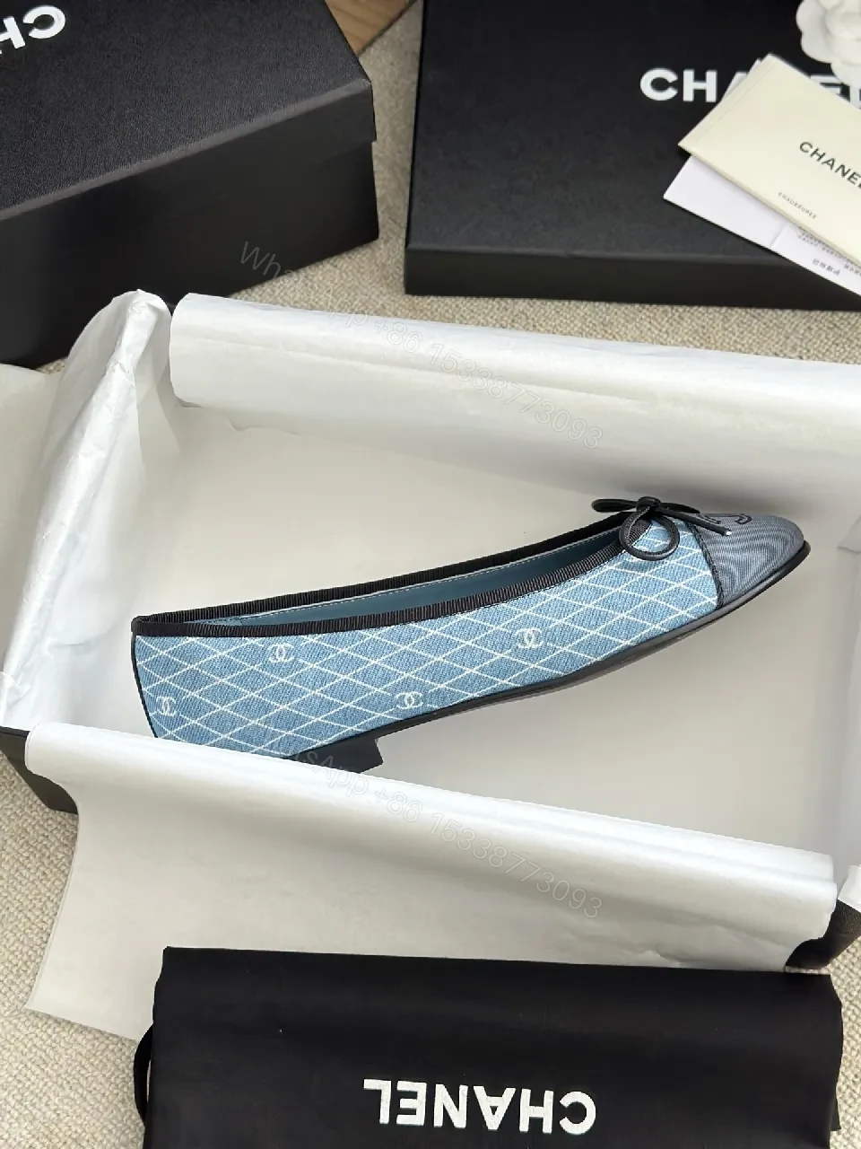 View 9 of Denim Ballet Flats: Subtle Spark, All-Day Grace - Flat Shoes