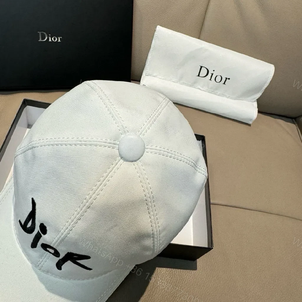 View 3 of White Cap & Silk-Trim Pouch: Street-Luxe Set