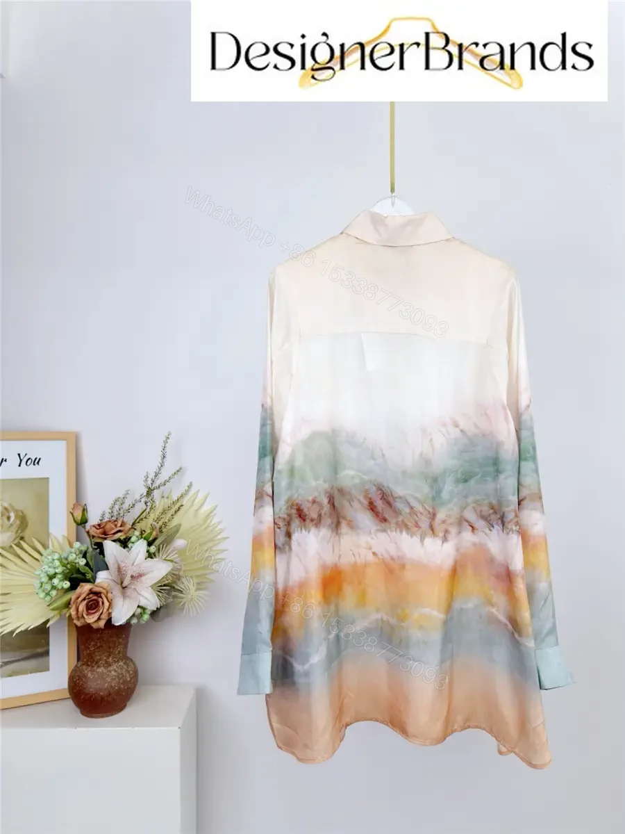 View 2 of Zimmermann Daylight Relaxed Silk Shirt