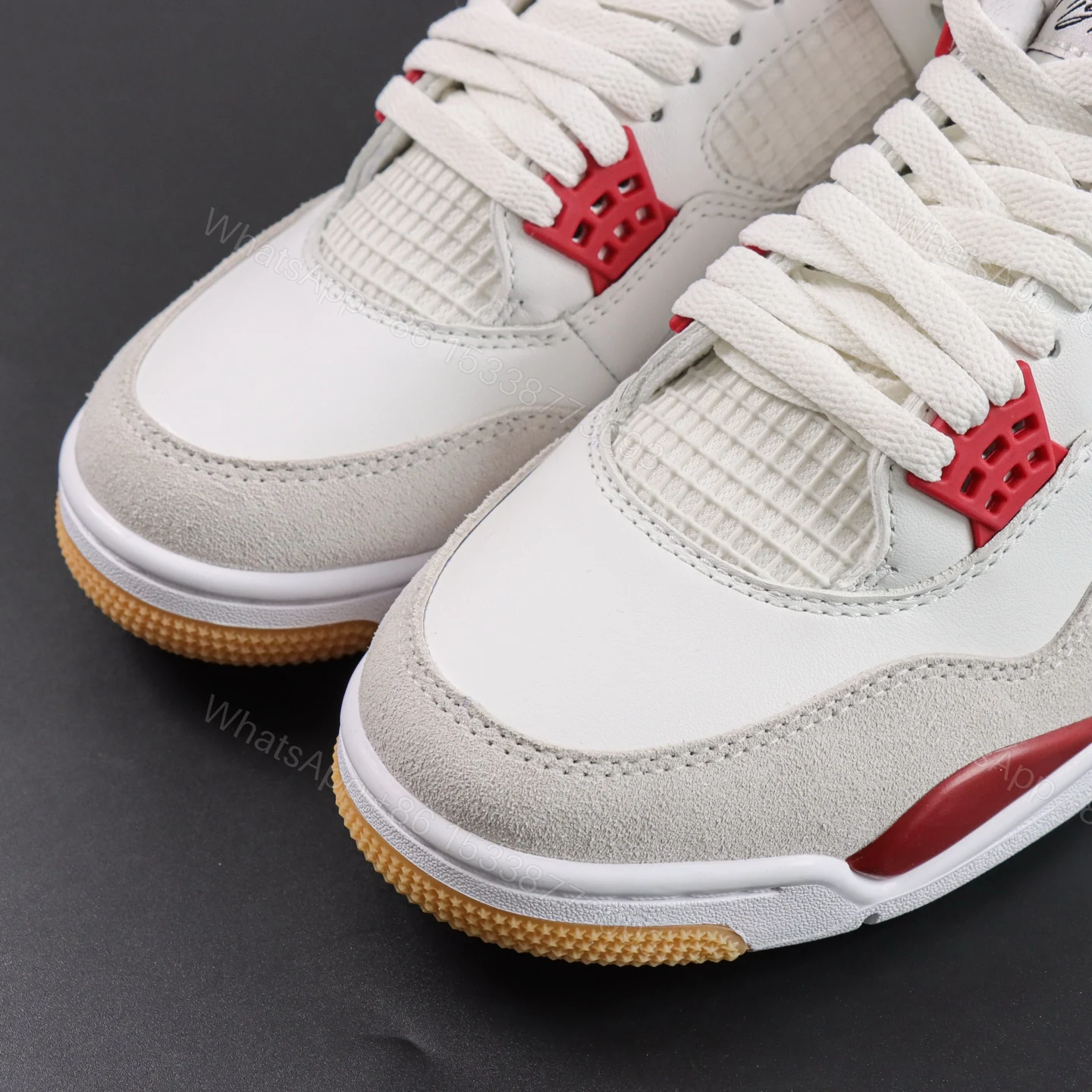 View 4 of Nike SB x Air Jordan 4 Retro SP “Varsity Red” Reps