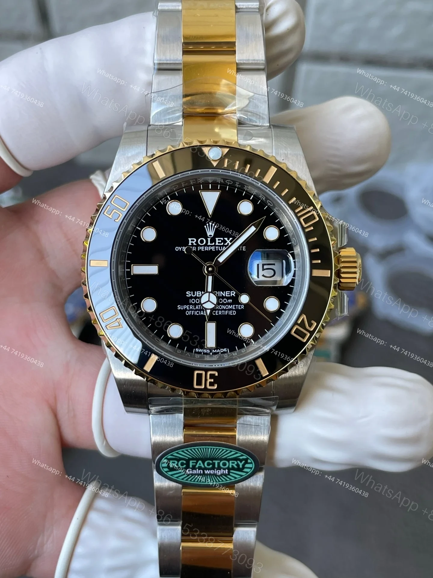 View 3 of Rolex Super Clone Watches 1:1 Submariner 126613LN Black Weighted Edition