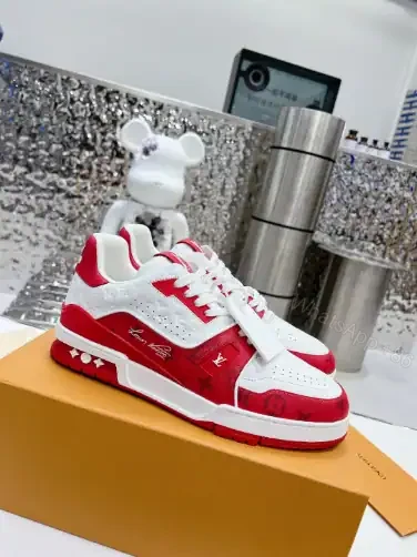 View 2 of LOUIS VUITTON TRAINE SNEAKERS IN RED – LSVT381