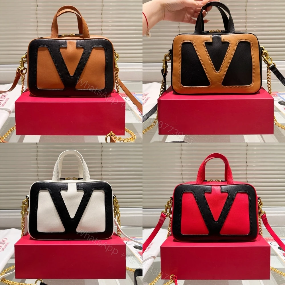 View 6 of VALENTINO GARAVANI VIVA SUPERSTAR NAPPA HANDBAG BLACK AND SPICE 6W0B0R73PTJ RFA
