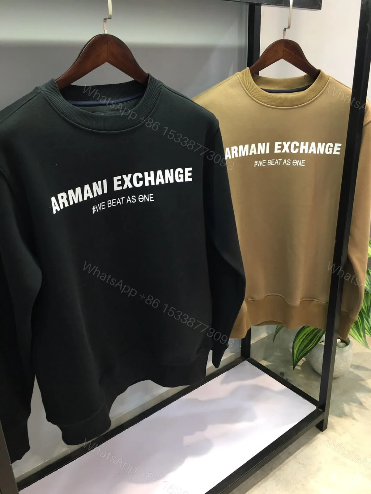 View 4 of First Copy Armani Exclusive Cotton Fleece Sweatshirts for Men