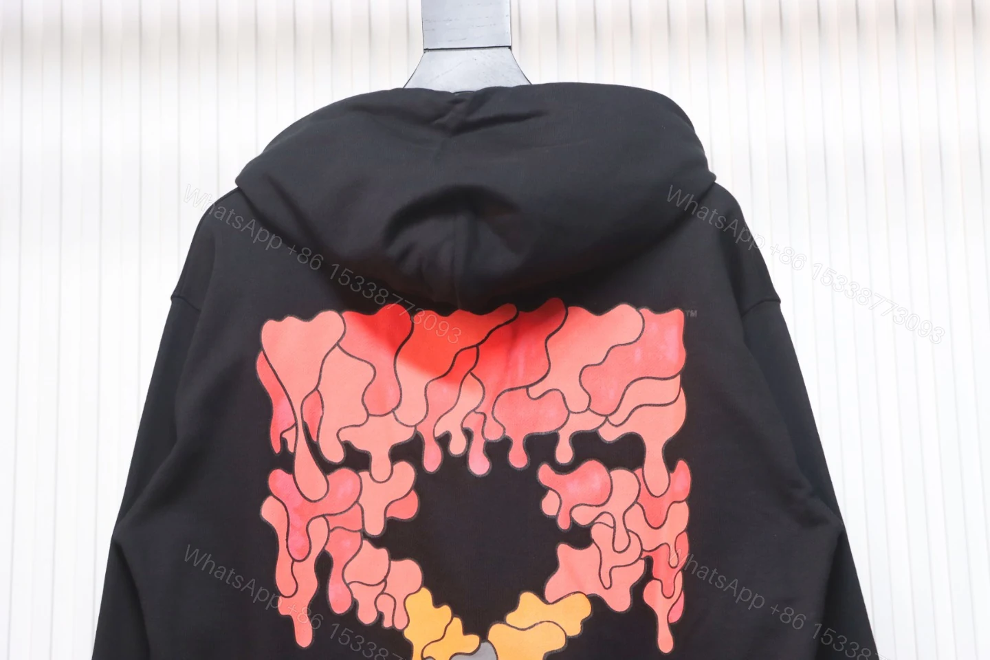 View 8 of Off-white Red and Gray Melted Arrow Hoodie