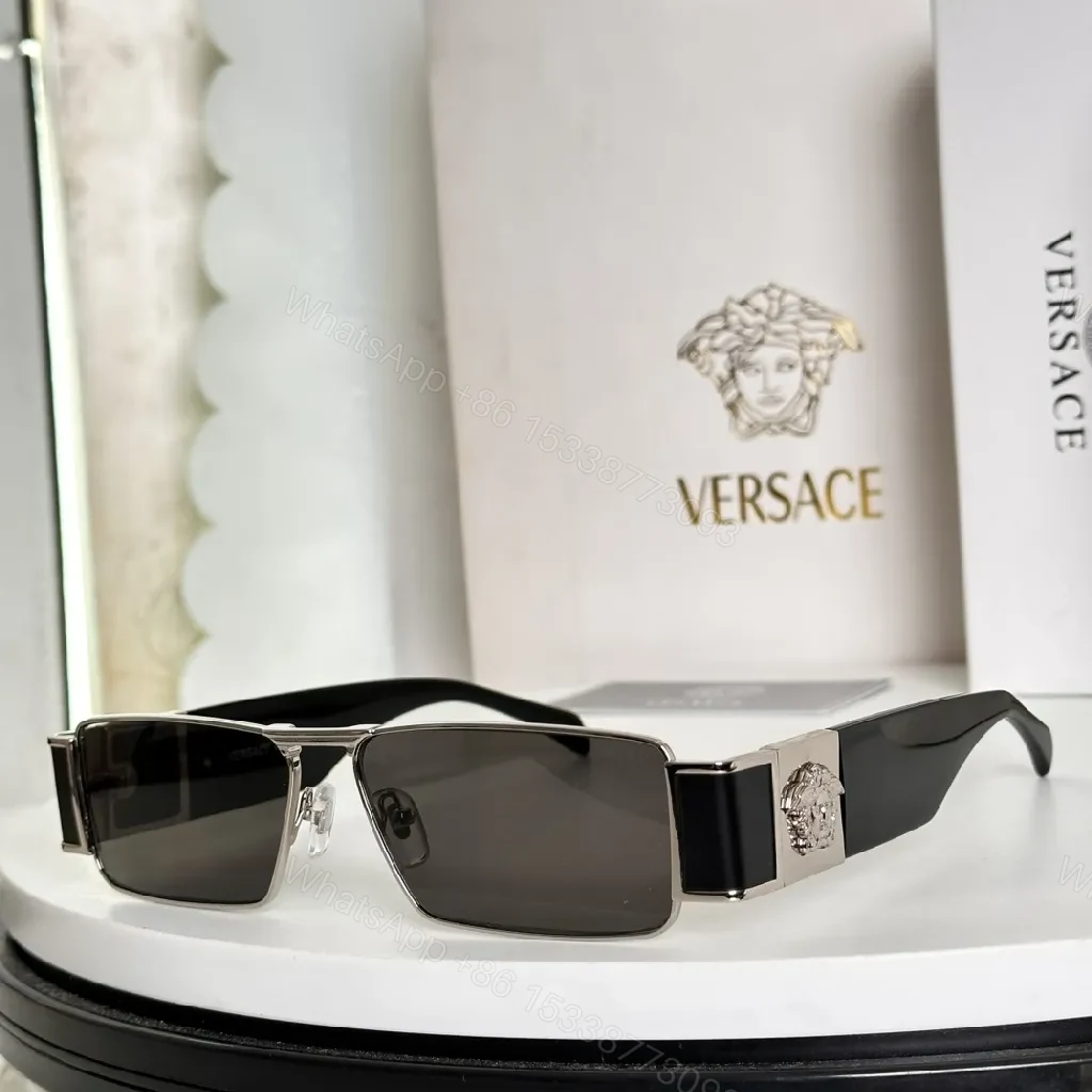 View 7 of Copper-Tone Lens, Silver Frame Sunglasses: Geometric Luxe