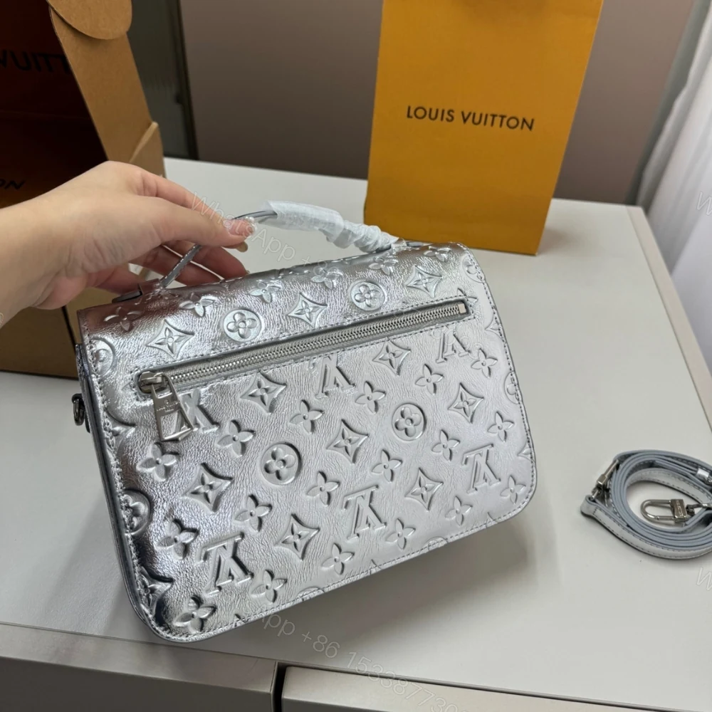 View 6 of Louis Vuitton Pochette Métis Silver 25Cm
