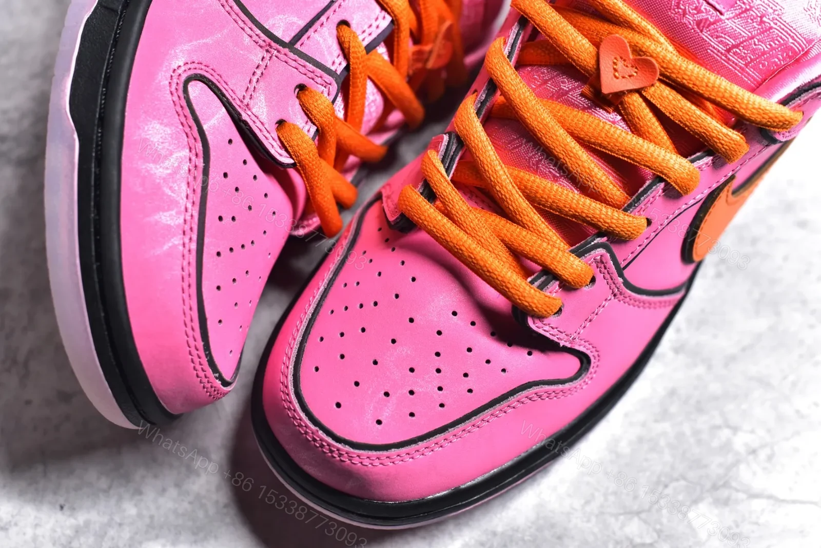 View 5 of Nike SB Dunk Low x Powerpuff Girls Pink Replica