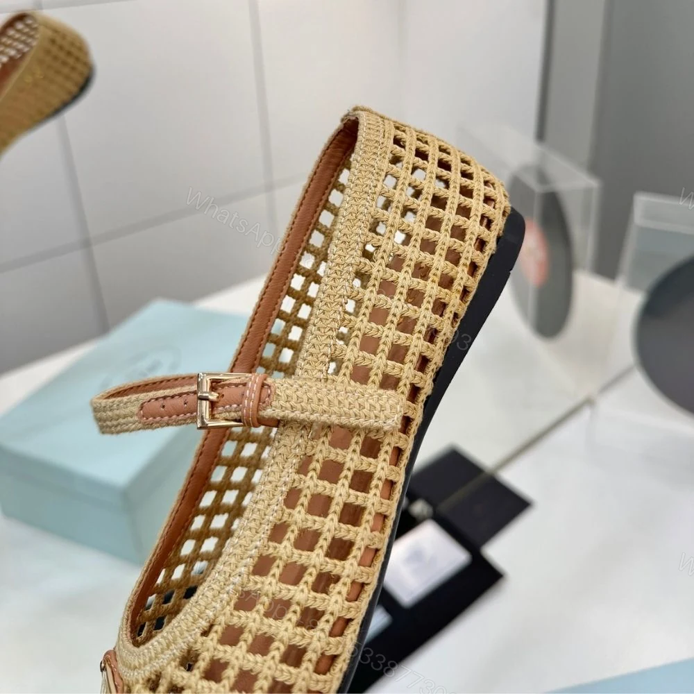 View 10 of Prada Crochet Ballerinas Beige Brown