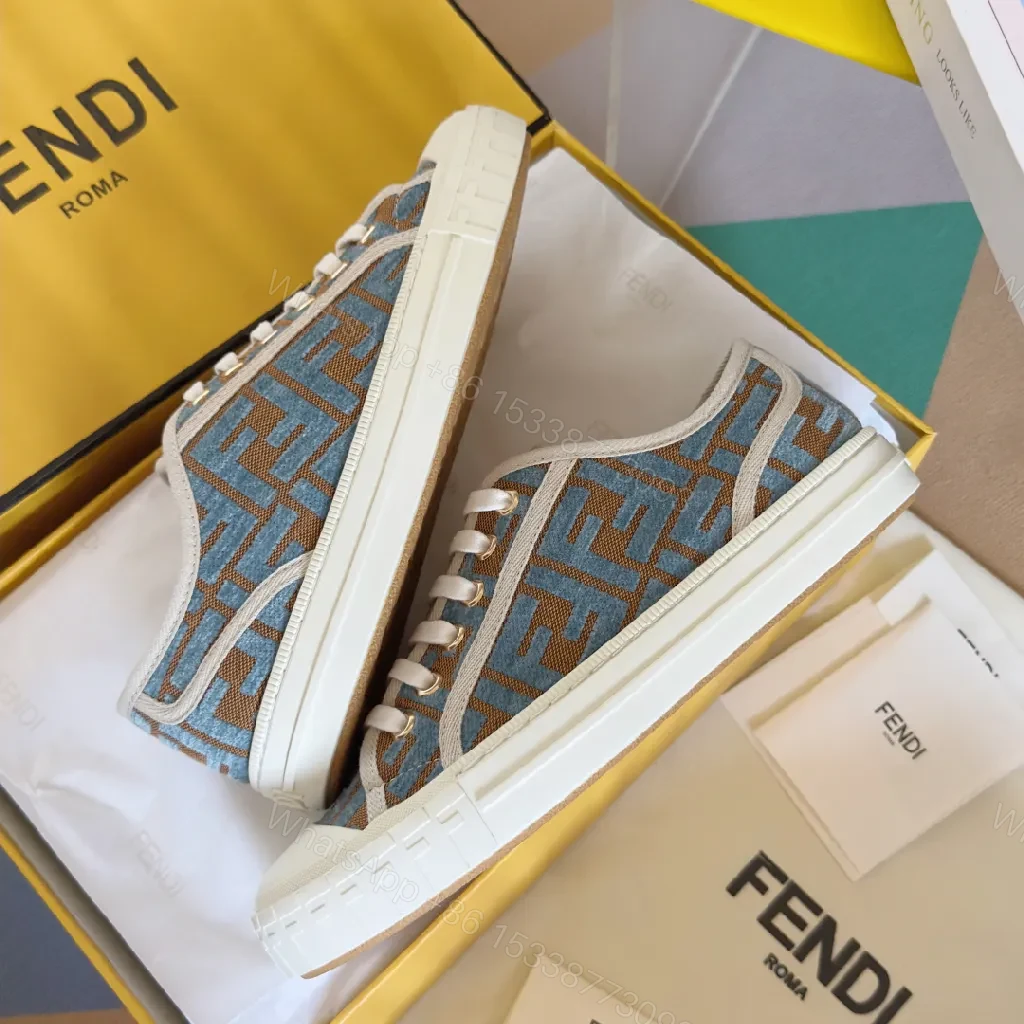 View 5 of Patterned Luxe Sneakers with Signature Detailing