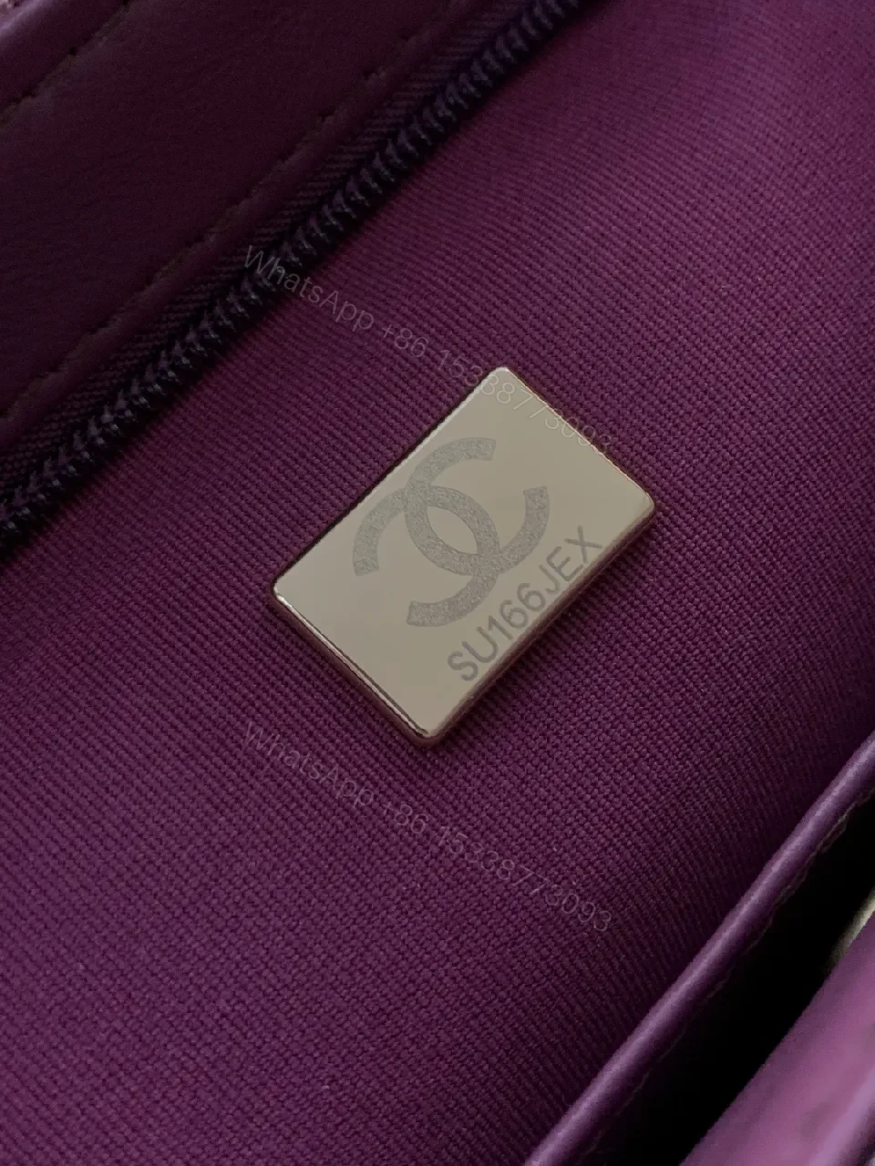 View 6 of Chic Quilted Mini Bag — Burgundy Leather, Gold Hardware, Compact Luxe