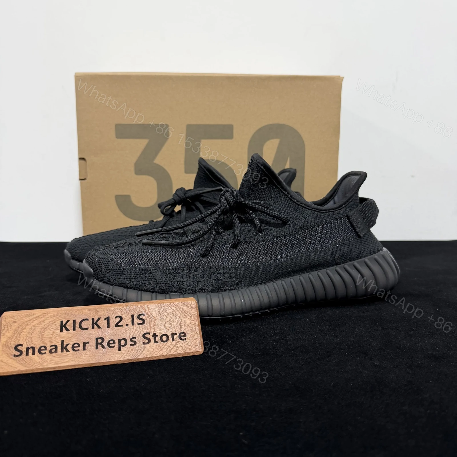 Yeezy Boost 350 V2 “Onyx” Reps — view 1