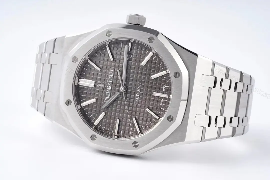 View 4 of 8F Factory Audemars Piguet Royal Oak 15400V2 – ZF Edition – Stainless Steel with Grey Dial