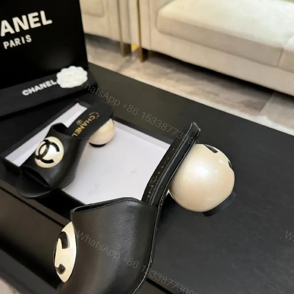 View 4 of Logo-Hardware Open-Toe Slide: Luxe Comfort, Bold Statement