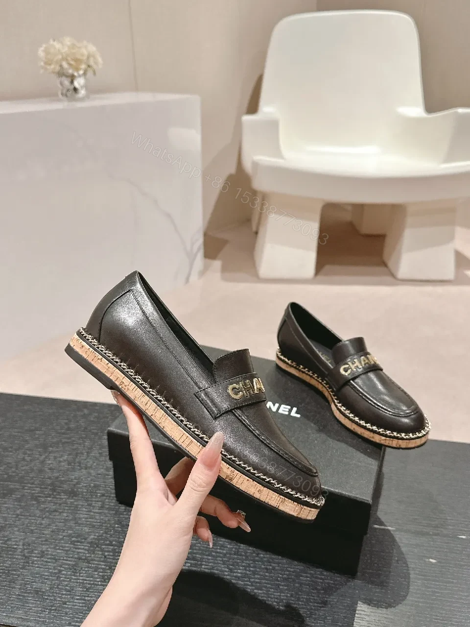 View 4 of Black Leather Loafers - Luxe, Modern, Comfort-Driven