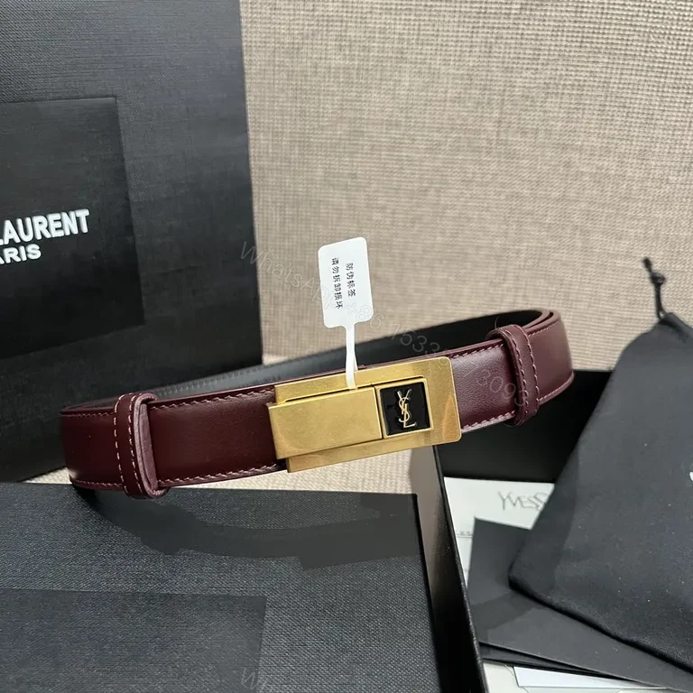 View 5 of Rich Burgundy Leather Belted Strap Watchband: Luxe, Modern