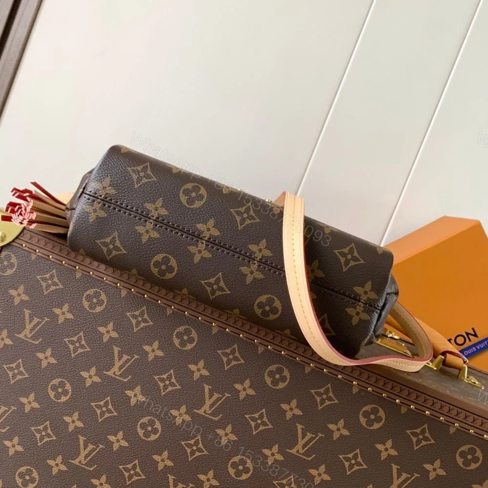 View 6 of Louis Vuitton Croisette Monogram Canvas Dark Brown 24cm