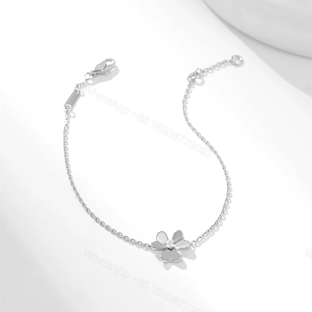 View 4 of 高仿首飾VanCleef&Arpels*RP0J500三葉草鑽石白金手鏈