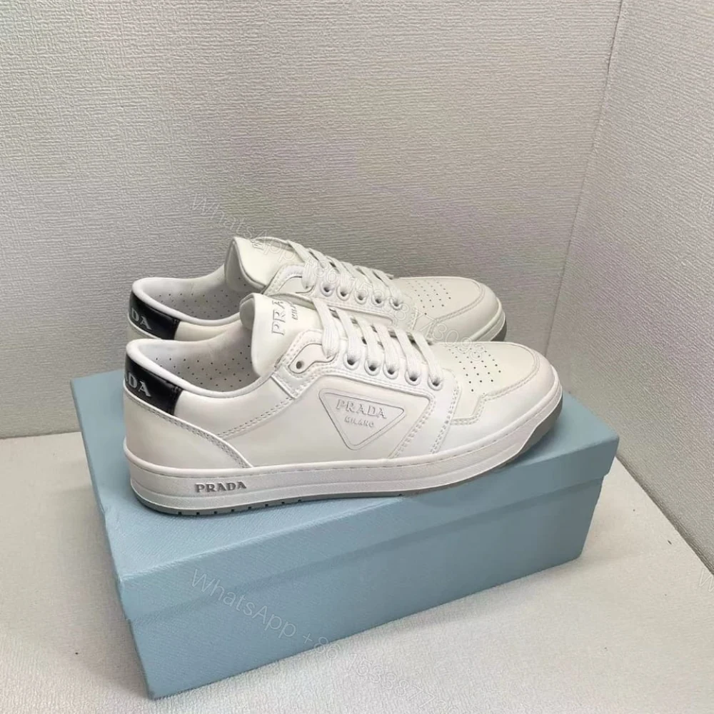 View 3 of Prada District Leather Sneakers White 1E790M 3LJ6 F097W F 030