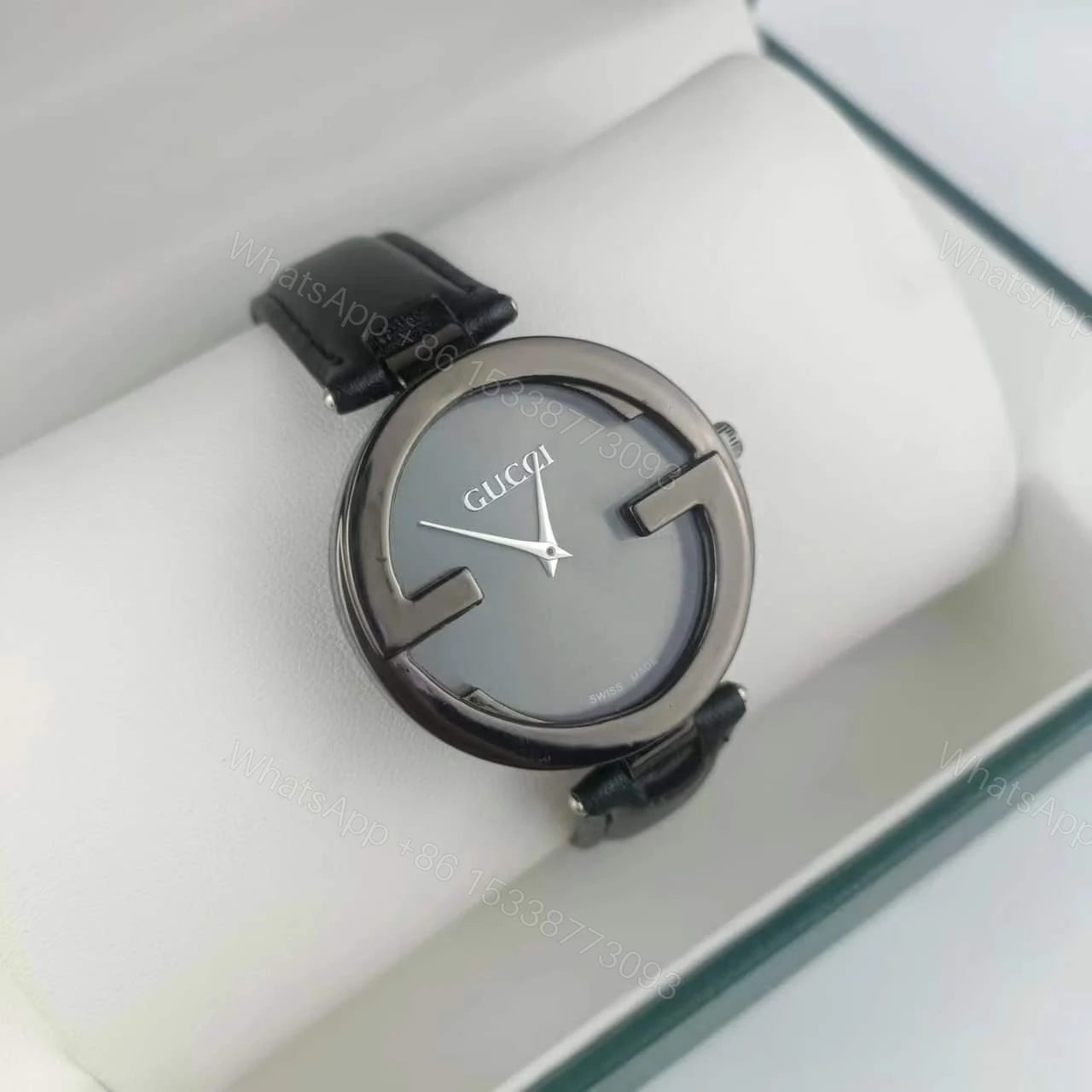 View 3 of Gucci Interlocking Watch Black Dial 29Mm