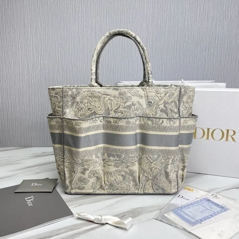 View 5 of Statement Dior Tote: Refined Jacquard, All-Day Versatility