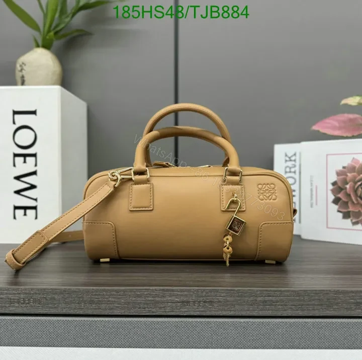 View 6 of Loewe Burgundy Amazona 23 Bag featuring Gold-Tone Hardware DZ2857