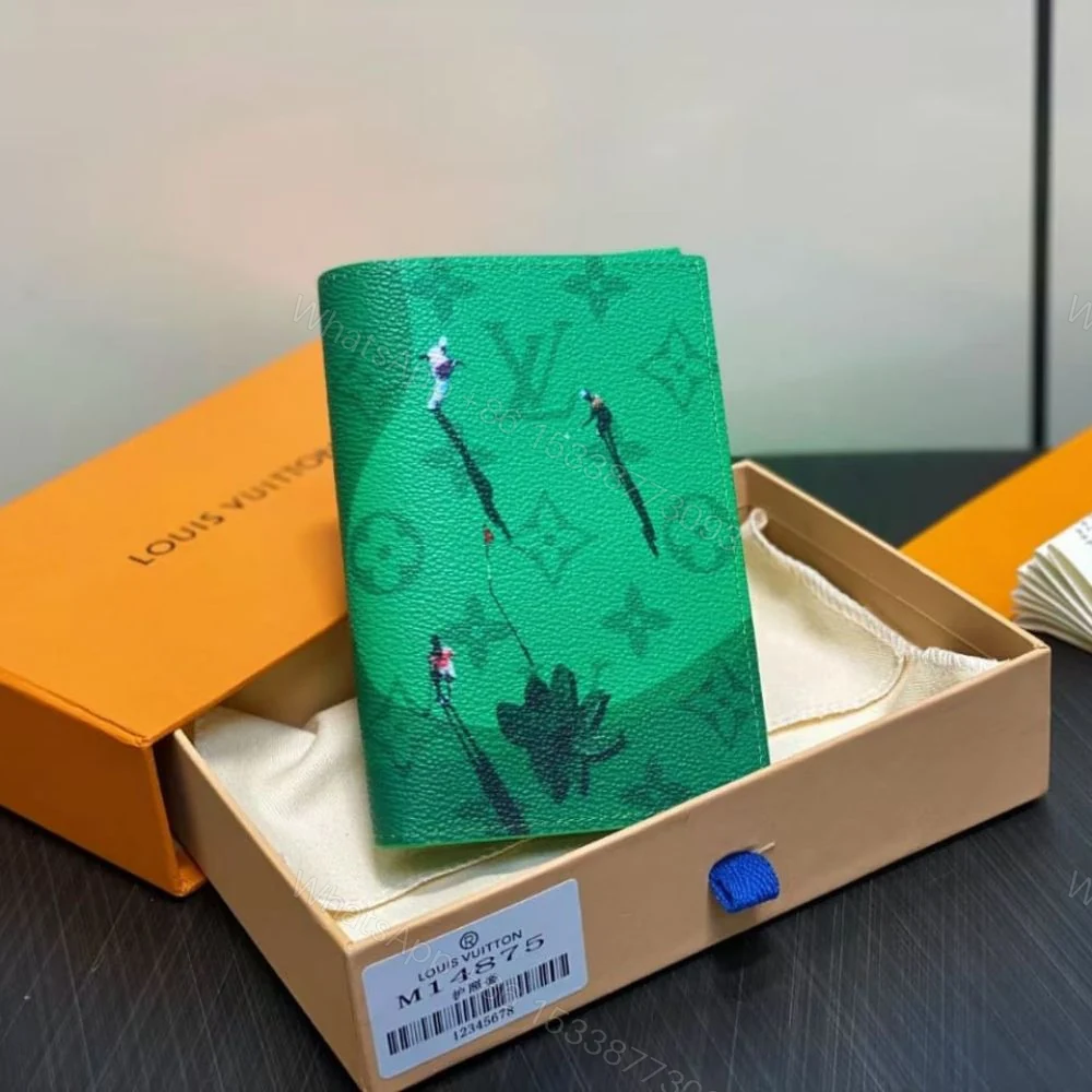 View 2 of Louis Vuitton Passport Cover Golf Green 14Cm M14875