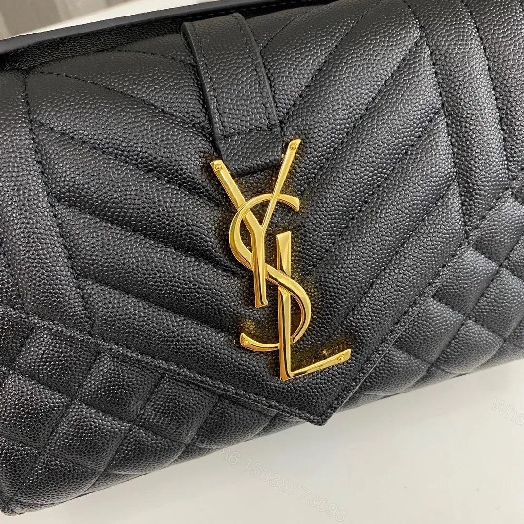 View 4 of Saint Laurent Envelope Bag Small Black