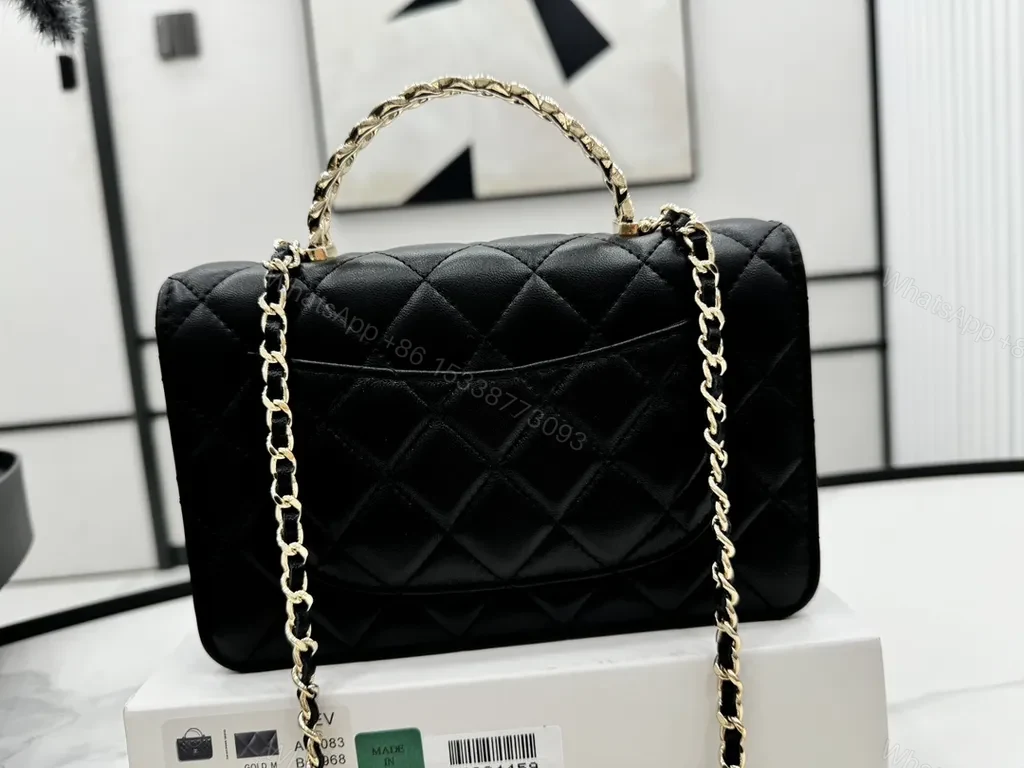 View 2 of Chic Quilted Black Chain Bag: Luxe Everyday Accessory