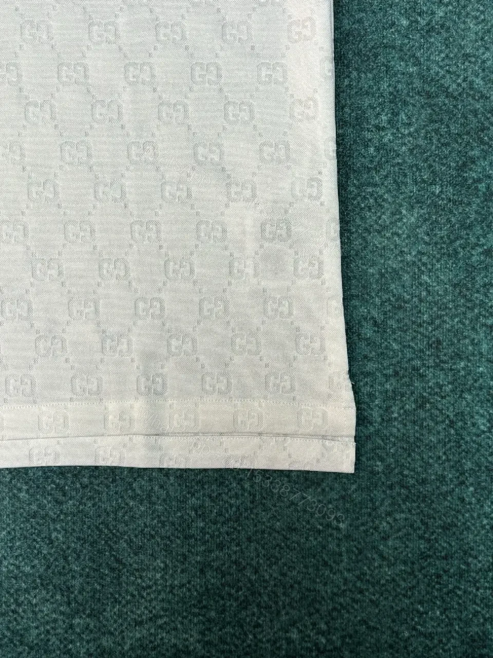 View 6 of Off-White Monogram Textured Polo Shirt: Lightweight Luxury