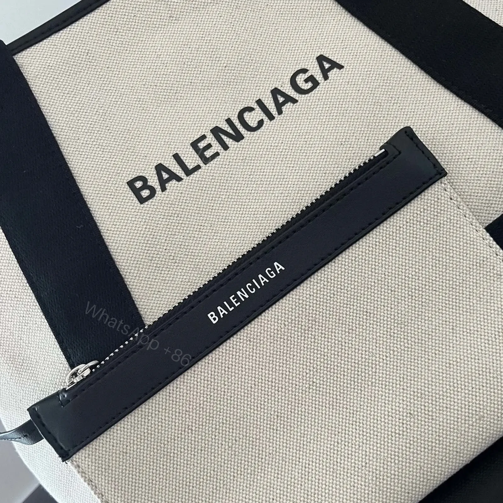 View 10 of 高仿BalenciagaNavyCabas帆布托特包35CM