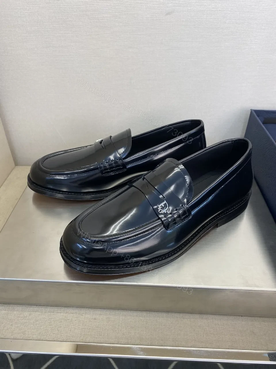View 5 of Polished Leather Loafers - Iconic Hardware, All-Day Comfort
