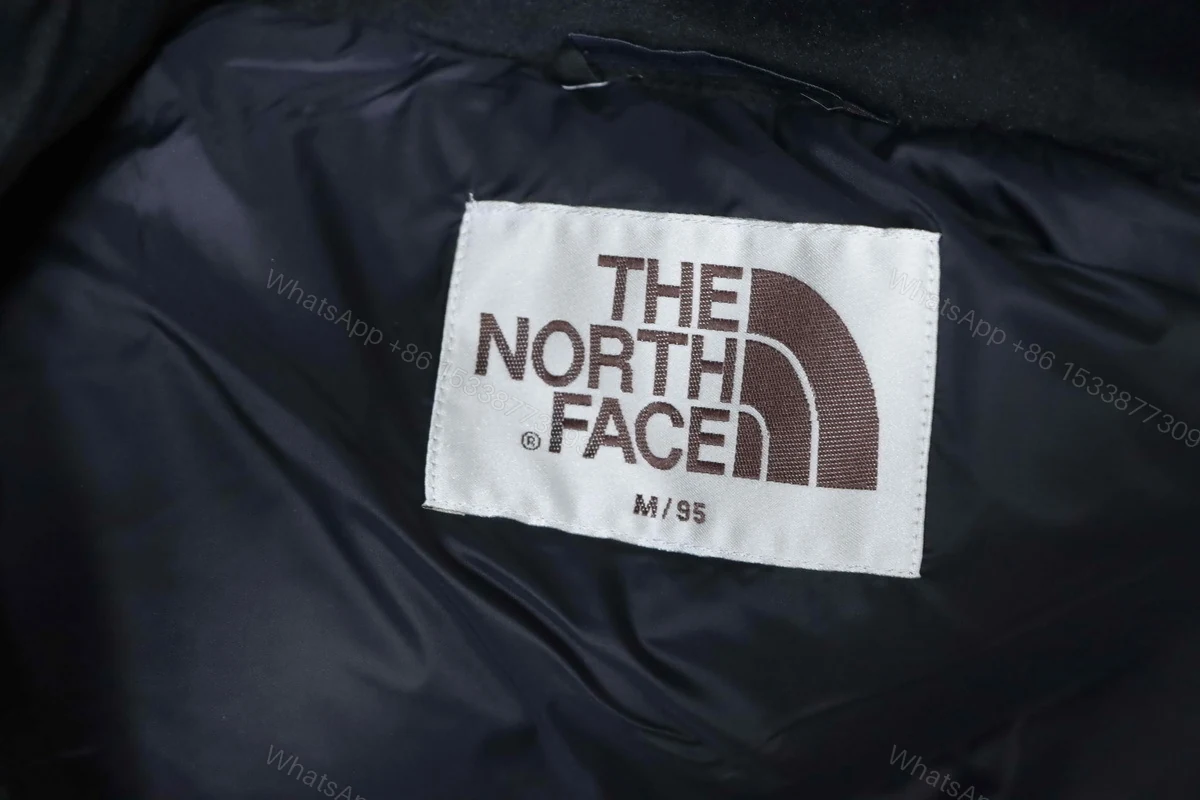 View 5 of TheNorthFace Large checkered down jacket 'Blue Black'