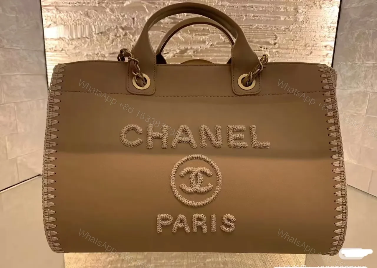 View 5 of Chanel-Style Structured Tote with Chain Accent: Everyday Luxury