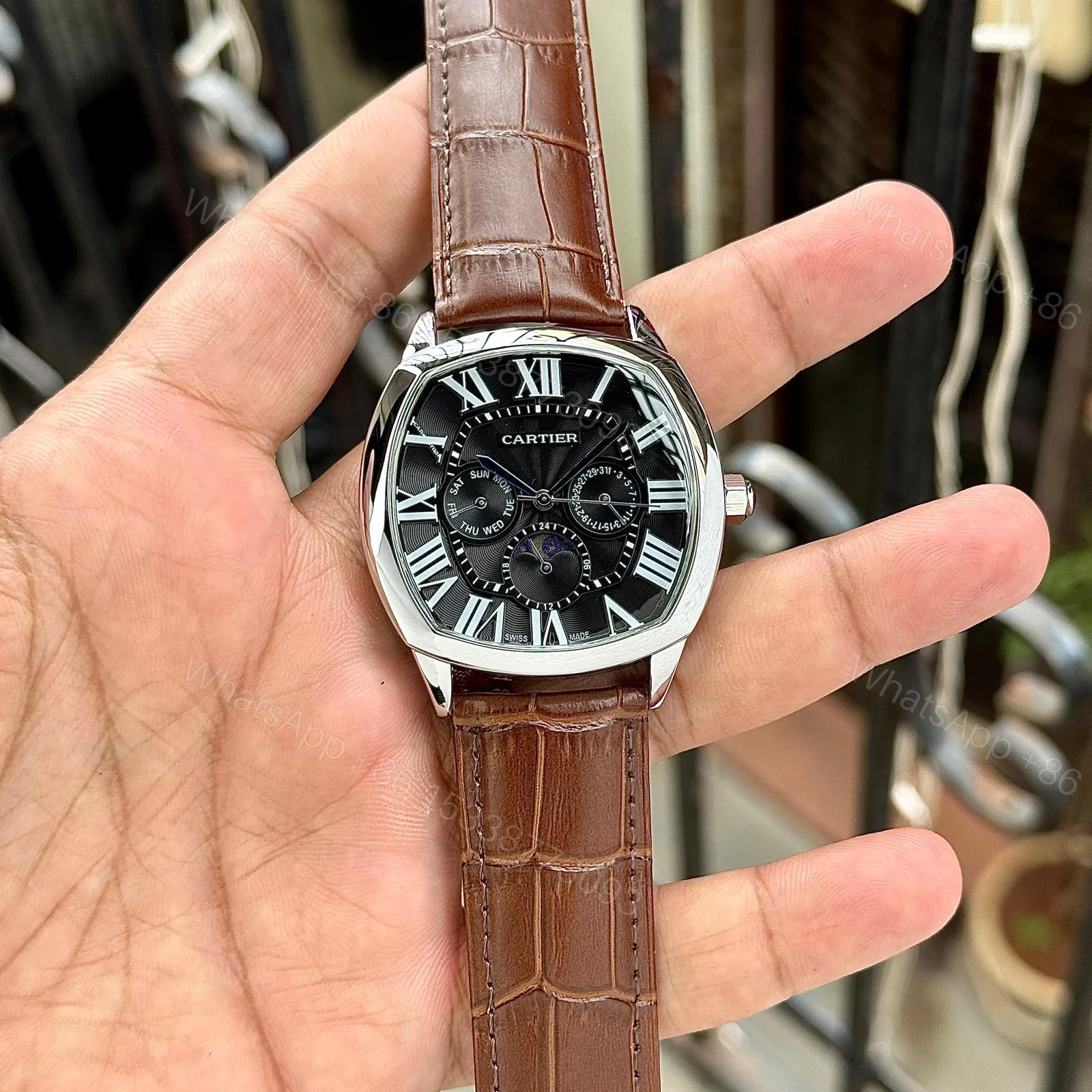 View 2 of CARTIER BLACK ROMAN DIAL