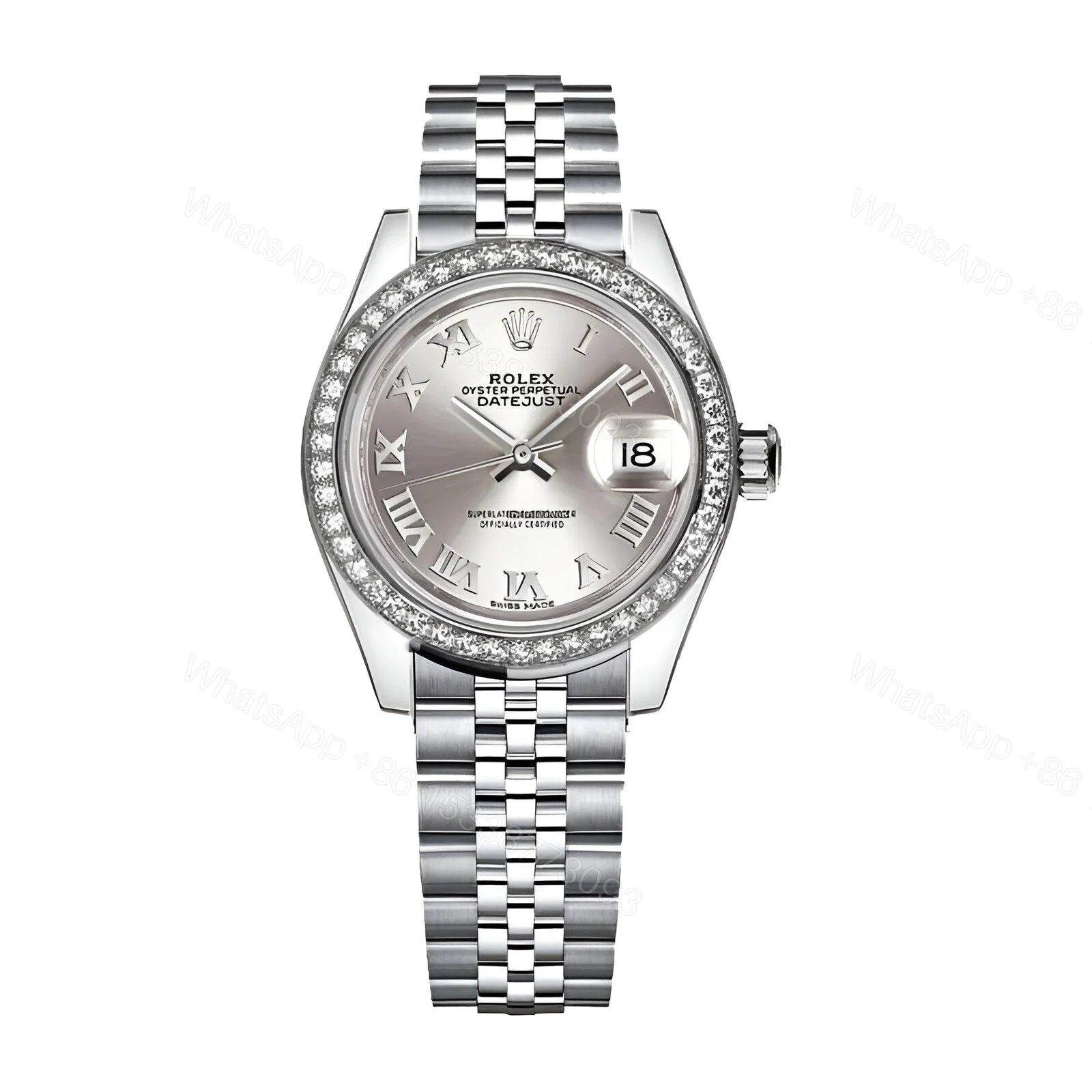 Rolex Datejust 279166 Platinum Automatic Grey With Diamond Dial Jubilee Replica — view 1