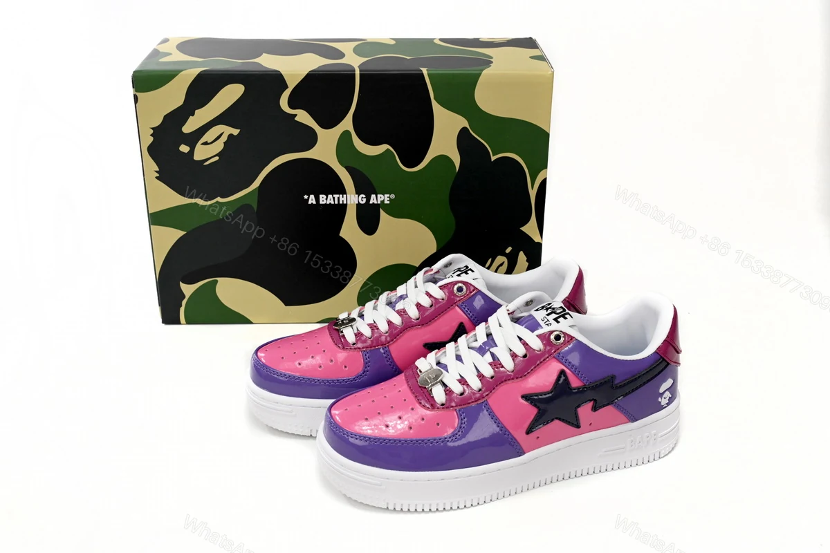 View 2 of A Bathing Ape Bape Sta Low Purple Mirror Surface 1H20 191 046