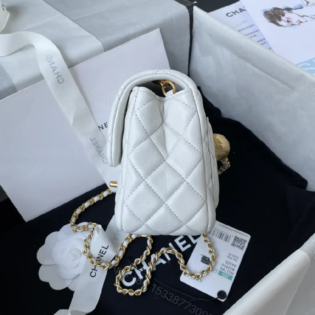 View 8 of Gold-Chain Quilted Flap Bag: Luxe Everyday Icon