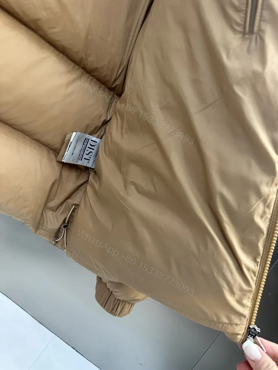 View 7 of Beige Puffer Jacket – Lux Warmth & Moncler Patch