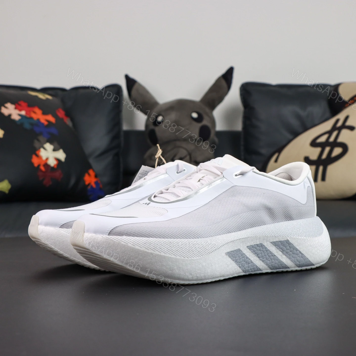 View 8 of adidas Hyperboost Edge White Grey