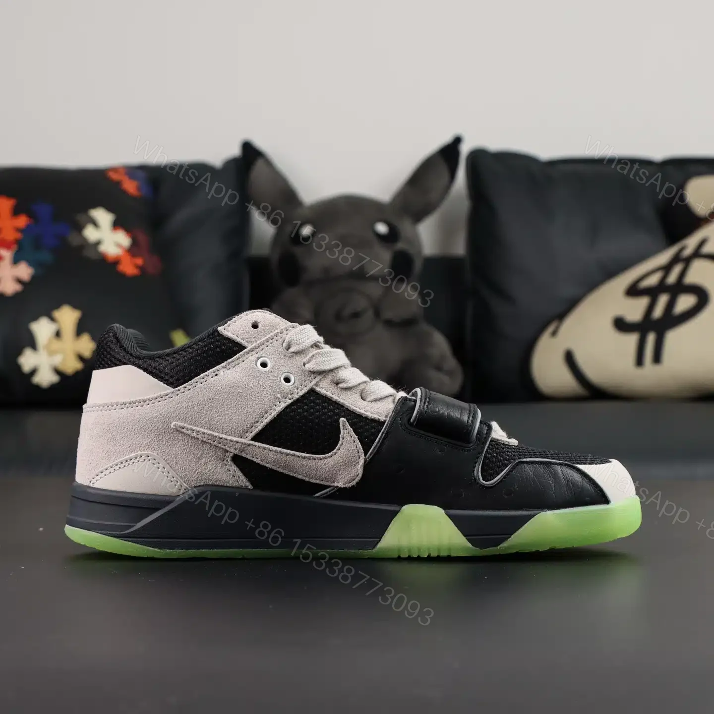 View 2 of Travis Scott x Jordan Jumpman Jack TR Bright Cactus Reps