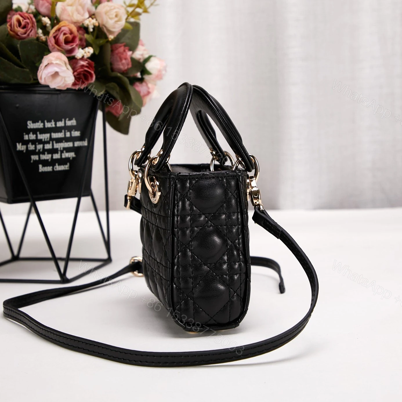 View 6 of Dior Dior Micro Bag Black Cannage