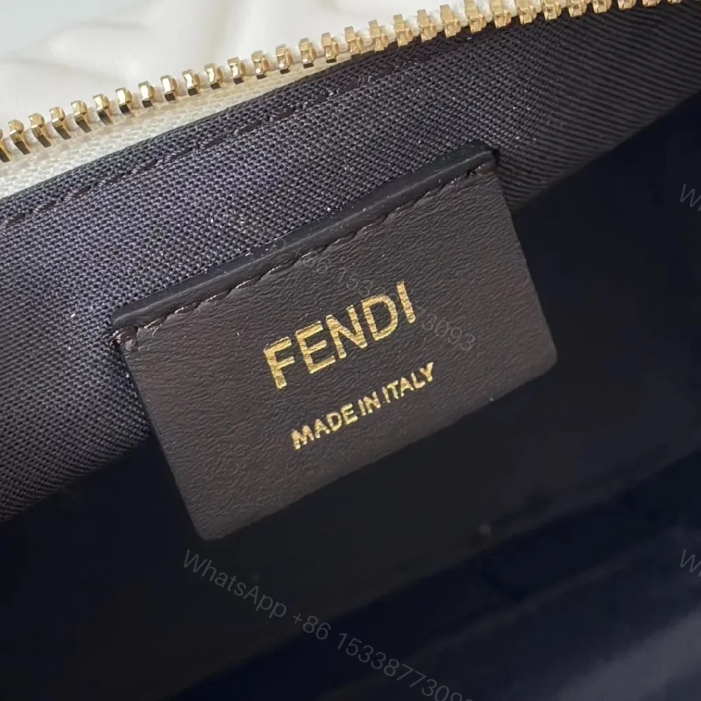 View 7 of Quilted White Satchel: Gold-Accent Compact Luxury Bag