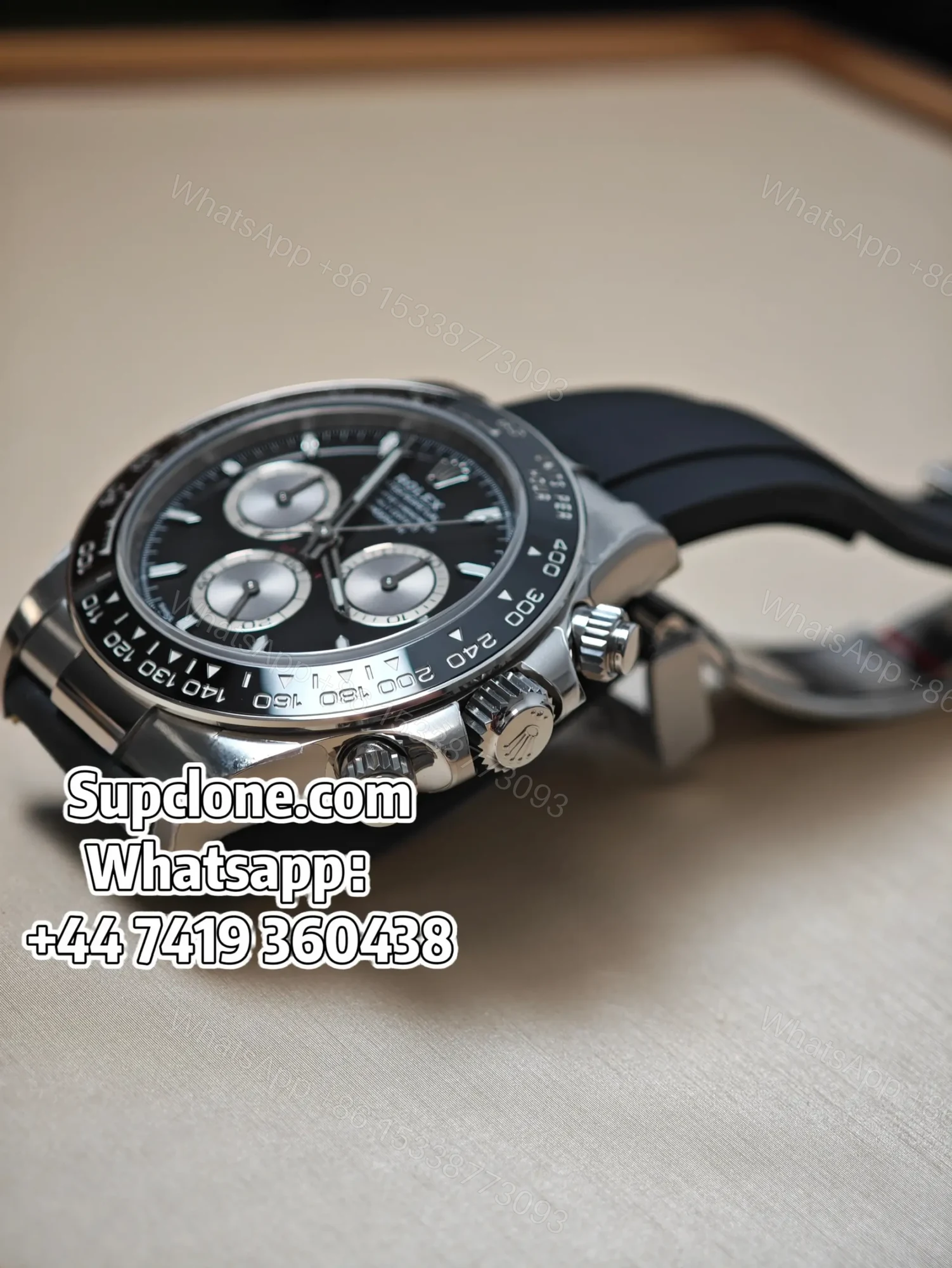View 7 of Rolex Super Clone Daytona M126519LN-0002 Black Dial 4131 Movement