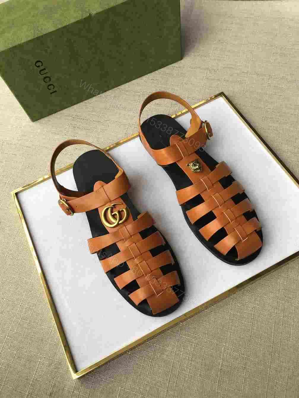 GUCCI SANDAL WITH DOUBLE G – SDG006 — view 1