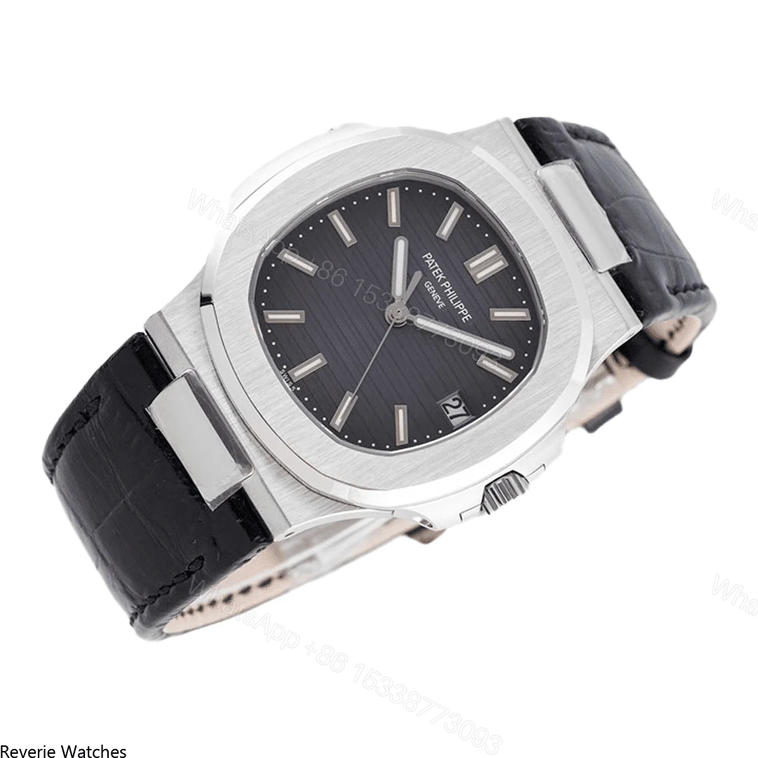 View 2 of Patek Philippe Nautilus 5711 Leather Black Replica