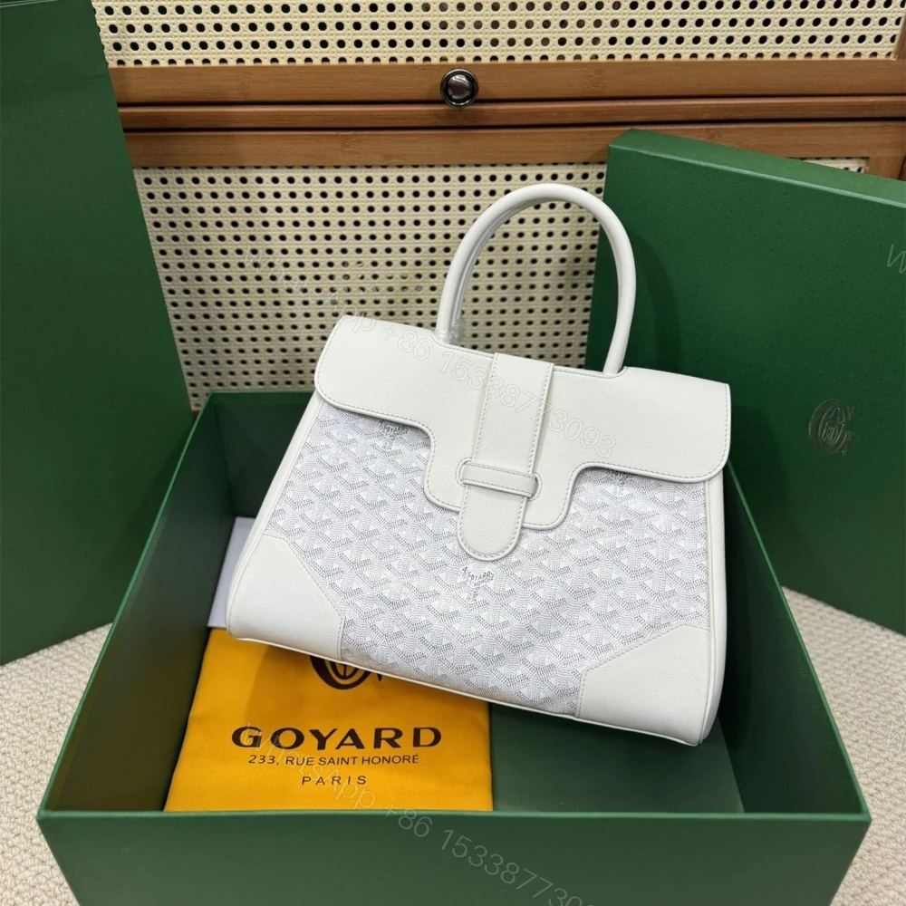 View 3 of 高仿Goyard*SAIGOC3手提托特包雙拼白色大號免檢版