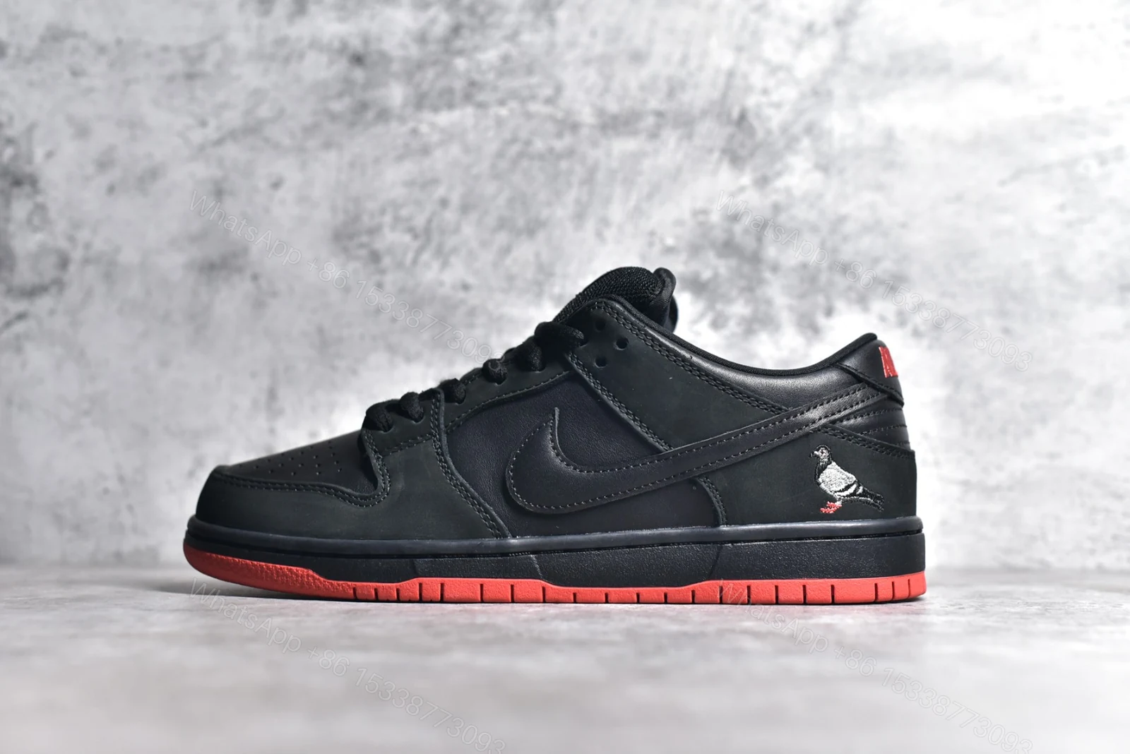 Nike SB Black Pigeon Dunk Low Reps — view 1