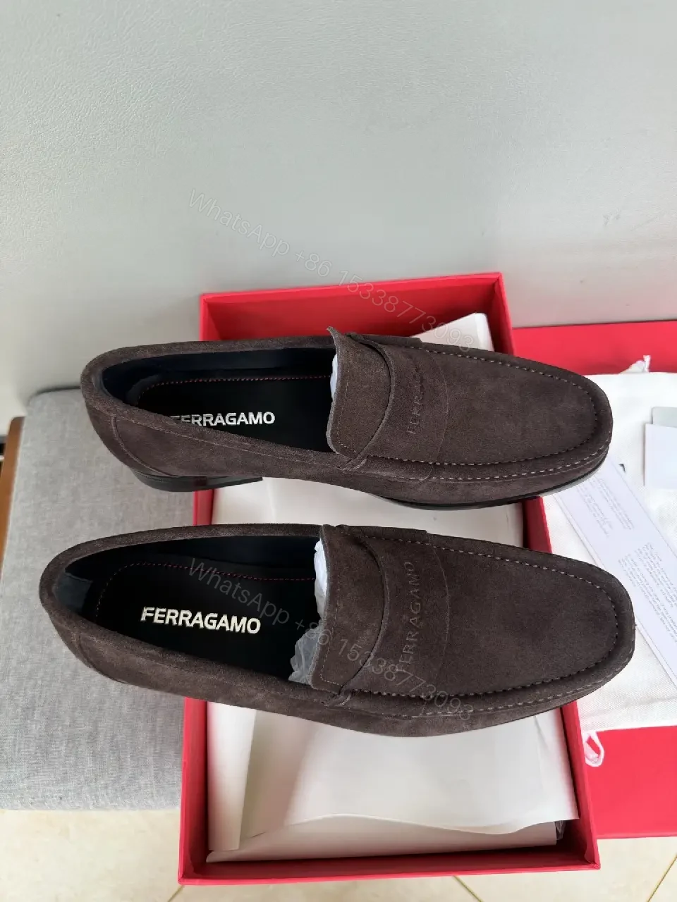 View 8 of Dark Chocolate Suede Driver Moccasins – Refined Luxury Style