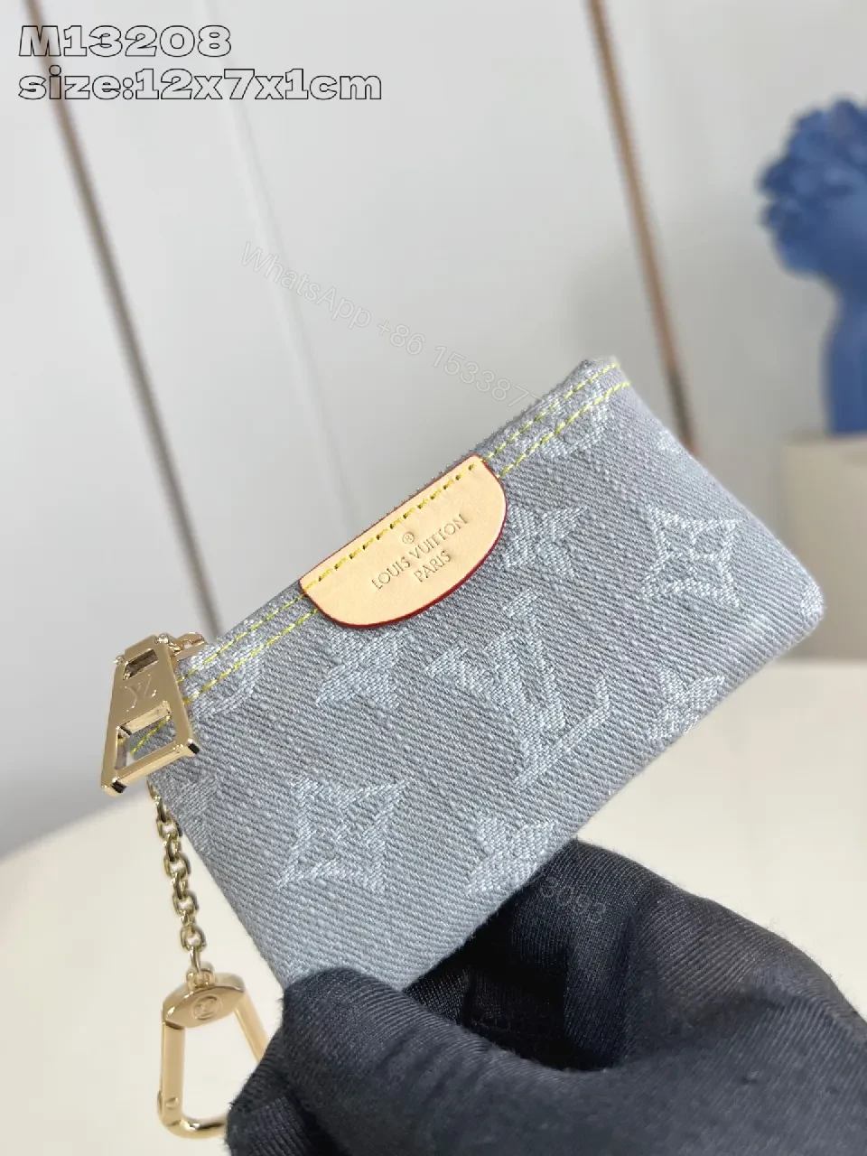 View 3 of Monogram Canvas Compact Wallet: Luxe Everyday Essential